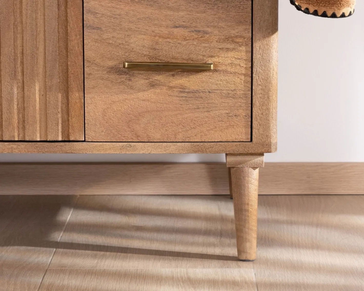Discount Meuble simple vasque 90 cm "Malova" en manguier massif style vintage chic Meuble Sous Vasque