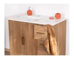 Discount Meuble simple vasque 90 cm