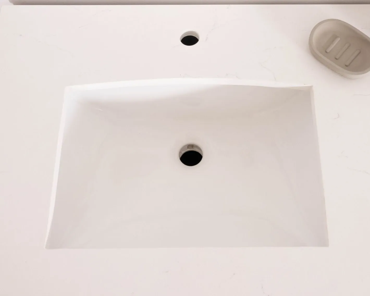 Sale Meuble simple vasque en manguier foncé "Malova" 90 cm style rétro chic Meuble Sous Vasque