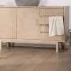 Sale Meuble sous vasque 140 cm en manguier blanchi avec portes et tiroirs "Kahiko" Meuble Sous Vasque
