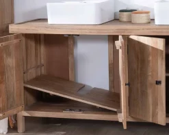 Online Meuble sous vasque double en manguier massif sablé 165cm