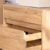 Best Meuble sous vasque suspendu 80 cm avec 1 tiroir "Bowdy" teck massif Meuble Sous Vasque