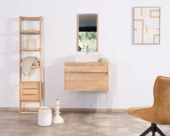 Best Meuble sous vasque suspendu 80 cm avec 1 tiroir 