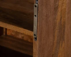 Discount Meuble sous vasque suspendu 140 cm en manguier foncé