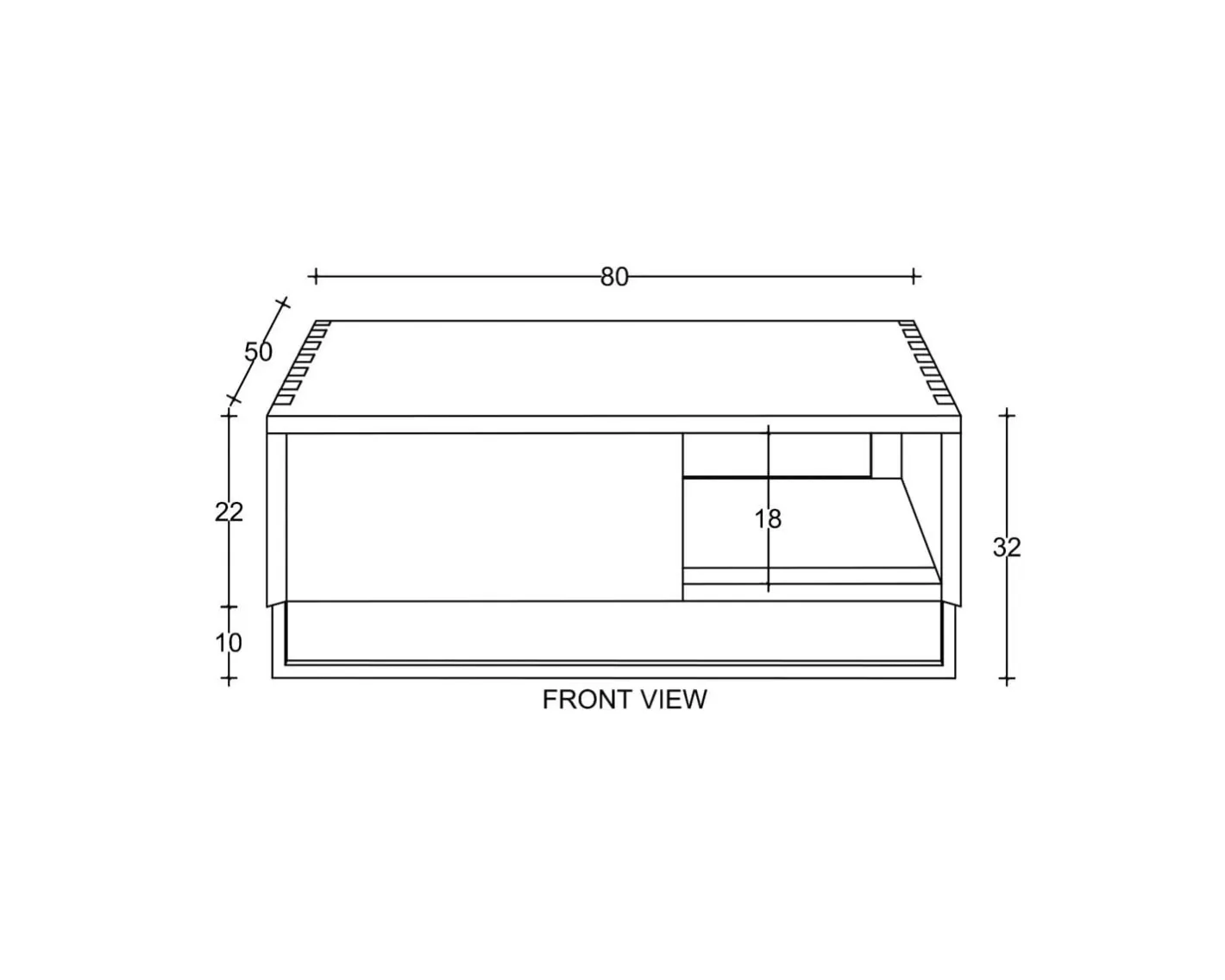 New Meuble sous vasque suspendu en teck avec porte serviette 80 cm "Tika" Meuble Sous Vasque