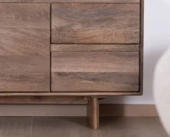 Hot Meuble télé 160 cm design épuré Japandi