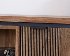 Outlet Meuble télé 175 en palissandre et acacia avec éclairage LED 