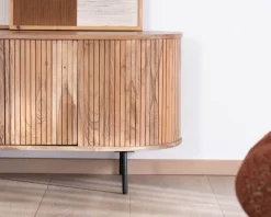 New Meuble télé esprit rétro en acacia