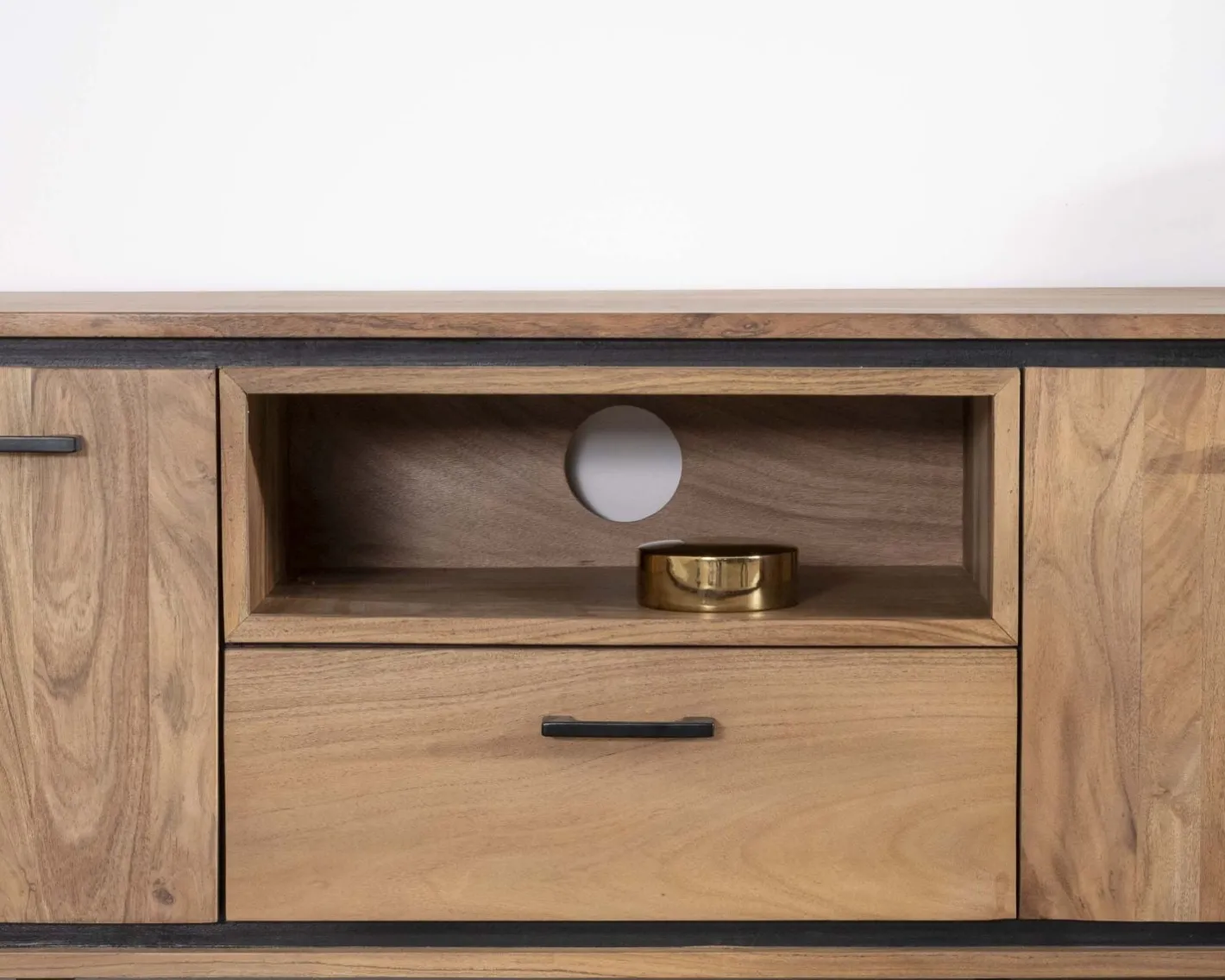 Online Meuble télé industriel en acacia 180 cm "Baltik" Meuble Télé