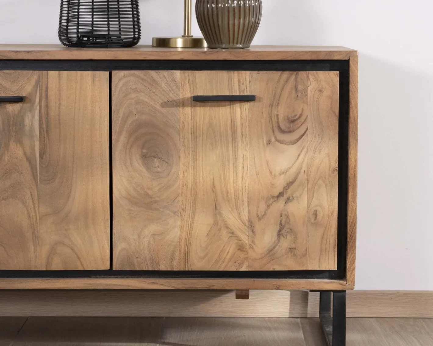 Online Meuble télé industriel en acacia 180 cm "Baltik" Meuble Télé