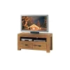 Sale Meuble télé 1 niche 2 tiroirs "Lodge Casita" en chêne huilé 120 cm Meuble Télé