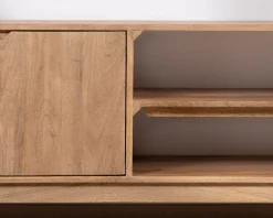 Clearance Meuble TV 170 cm en manguier massif style scandinave 