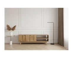 Clearance Meuble TV 170 cm en manguier massif style scandinave 