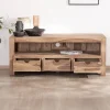Online Meuble TV 150 cm en palissandre "Kalanohé" grande niche et 3 tiroirs Meuble Télé