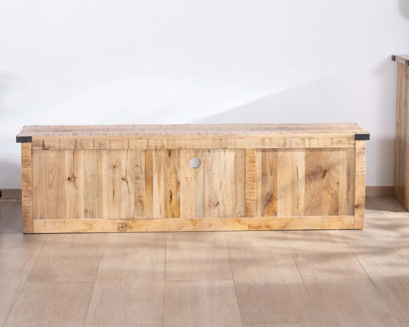 Online Meuble TV 180 cm à portes coulissantes métal et bois "Caractère" Meuble Télé