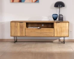 Hot Meuble TV en teck recyclé