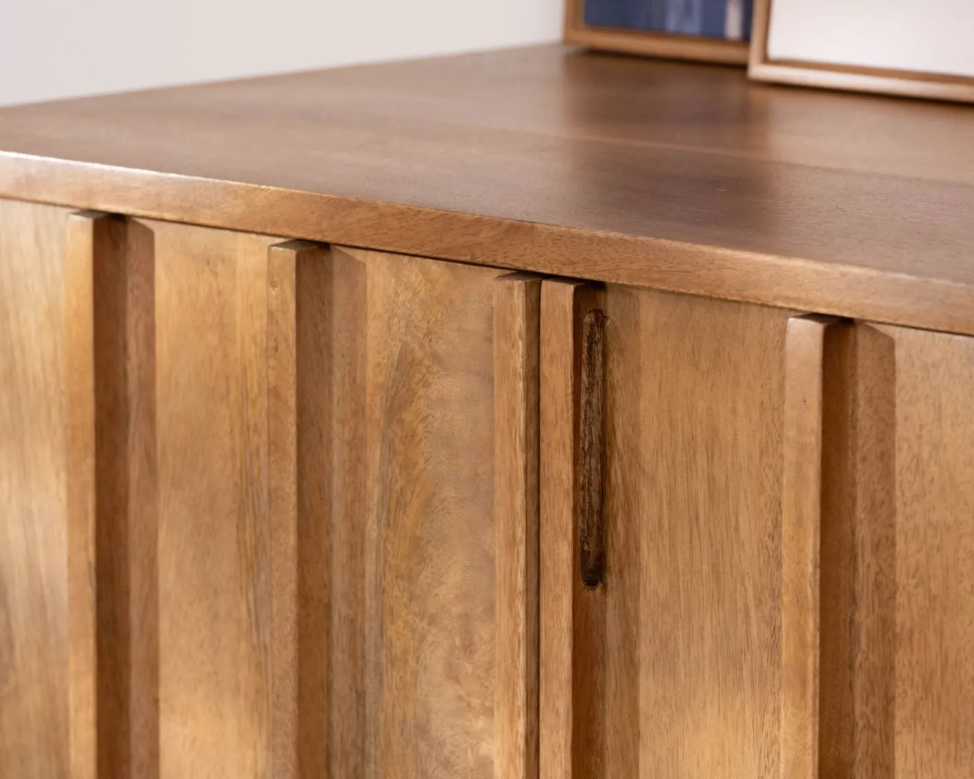 Best Meuble TV rétro-chic en manguier massif naturel 180 cm « Sicaly » Meuble Télé