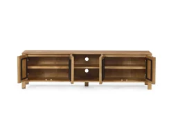 Best Meuble TV rétro-chic en manguier massif naturel 180 cm « Sicaly » Meuble Télé