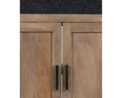 Clearance Meuble évier bois massif 2 portes