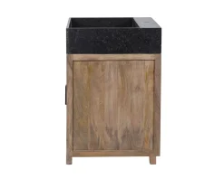 Clearance Meuble évier bois massif 2 portes