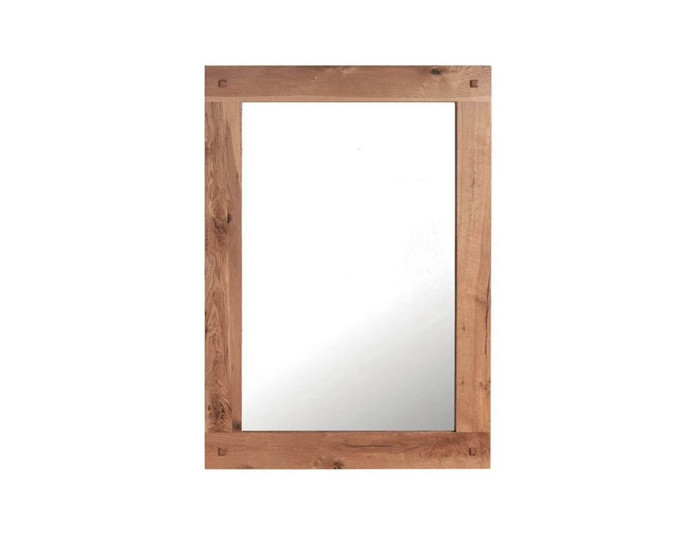 Online Miroir avec cadre en chêne massif 110 x 80 cm "Lodge Casita" Miroir Et Psyché