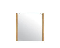 Sale Miroir avec encadrement en chêne huilé design épuré Miroir Et Psyché
