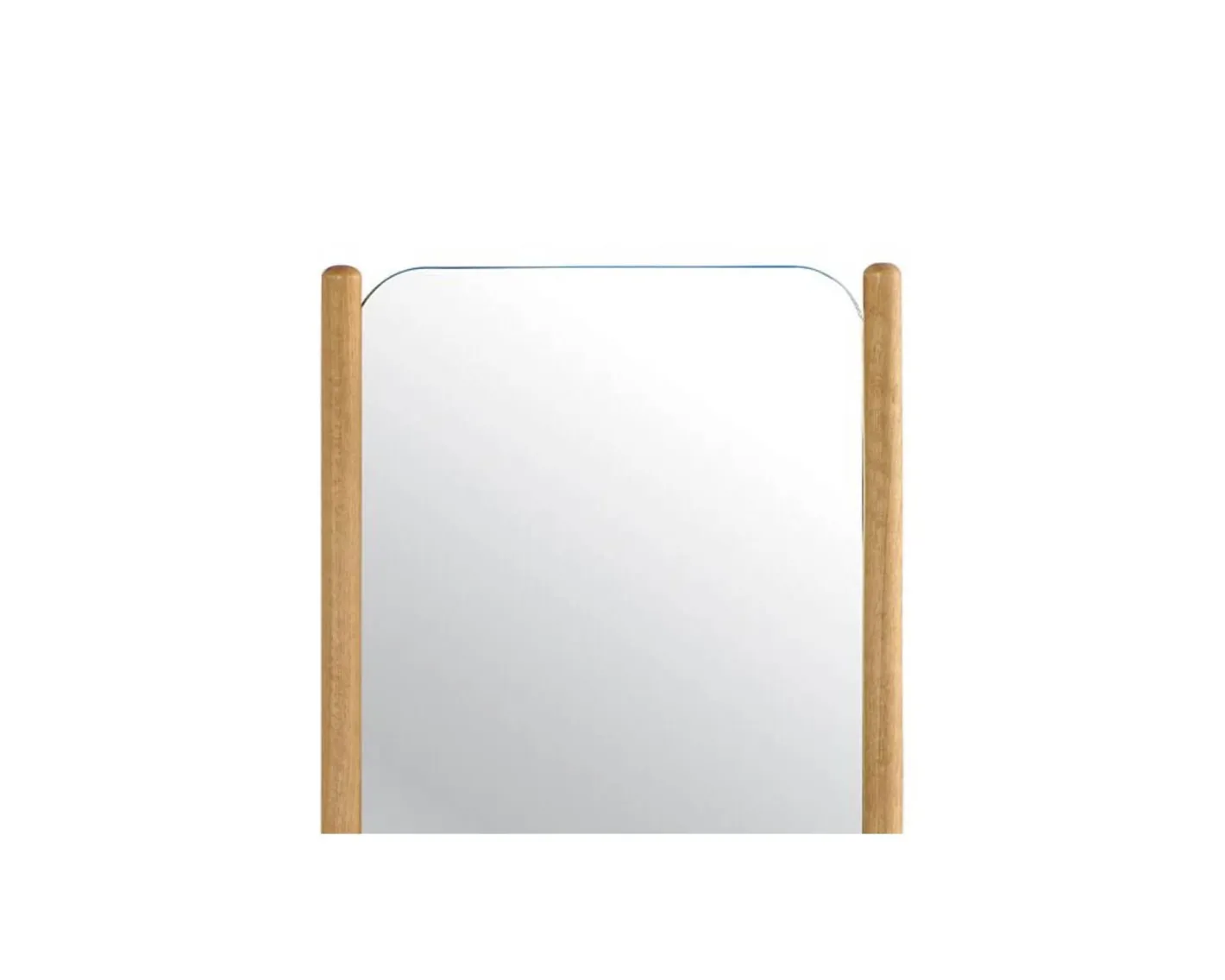Sale Miroir avec encadrement en chêne huilé design épuré Miroir Et Psyché