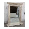 Clearance Miroir indien avec cadre bois sculpté modèle unique "Vieille Porte" Miroir Et Psyché