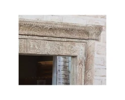 Clearance Miroir indien avec cadre bois sculpté modèle unique 
