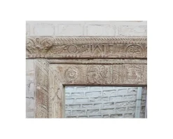 Clearance Miroir indien avec cadre bois sculpté modèle unique 