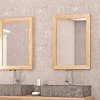 Online Miroir rectangulaire cadre en teck 50x70 cm Miroir Et Psyché|Décoration