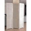 Sale Paravent 3 panneaux patinés gris clair Décoration