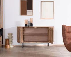 Outlet Petit buffet 145 cm en acacia esprit rétro "Bopee" Buffet Et Bahut