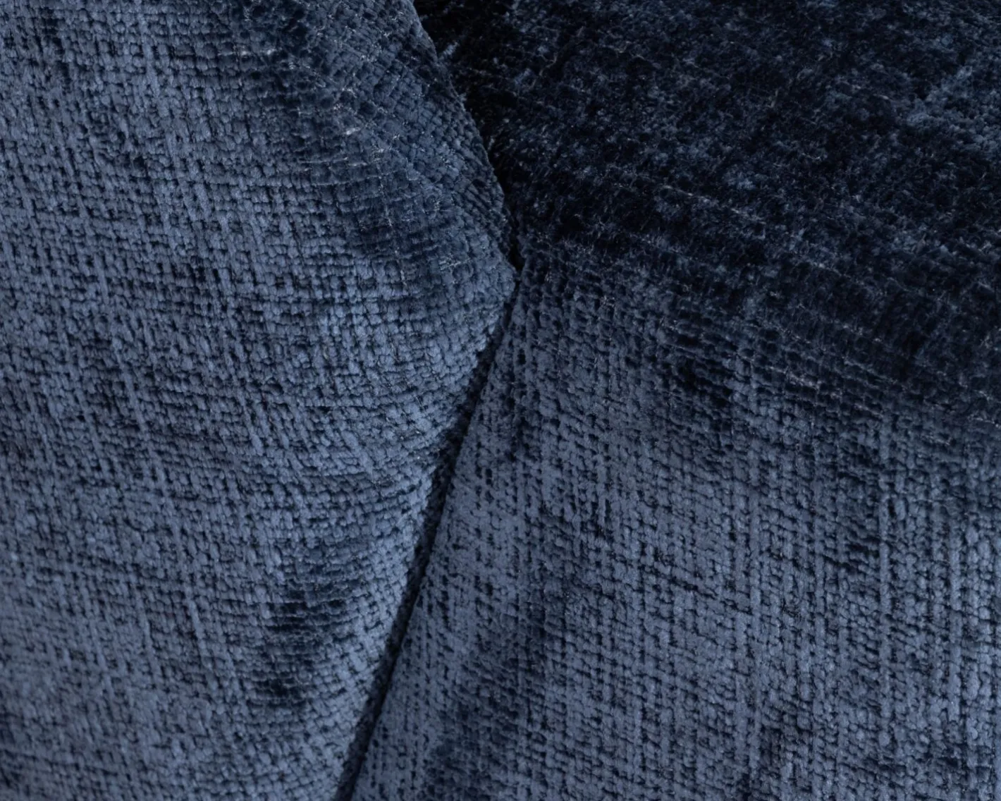 Sale Petit fauteuil d'appoint design épuré en tissu bleu nuit "Marylin" pivotant 360° Fauteuil