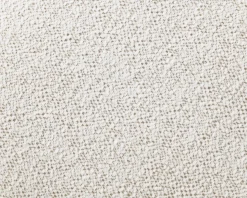 Outlet Petit fauteuil lounge en tissu bouclette blanc cassé