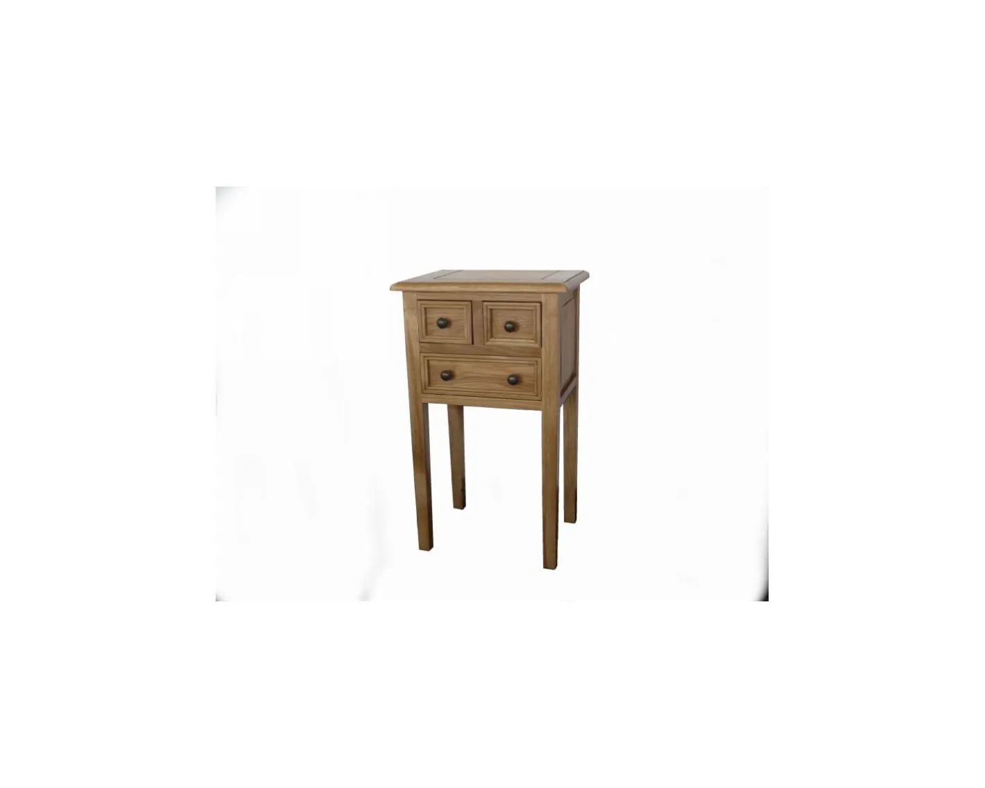 Discount Petit meuble chêne massif 3 tiroirs "Campagnol" Meuble D'Entrée
