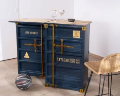 Hot Petit meuble de bar modulable esprit conteneur