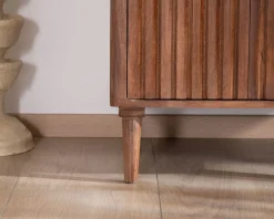 Sale Petit meuble sous vasque en manguier foncé