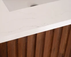 Sale Petit meuble sous vasque en manguier foncé