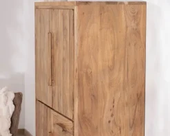 Sale Petit vaisselier bas style scandinave en acacia