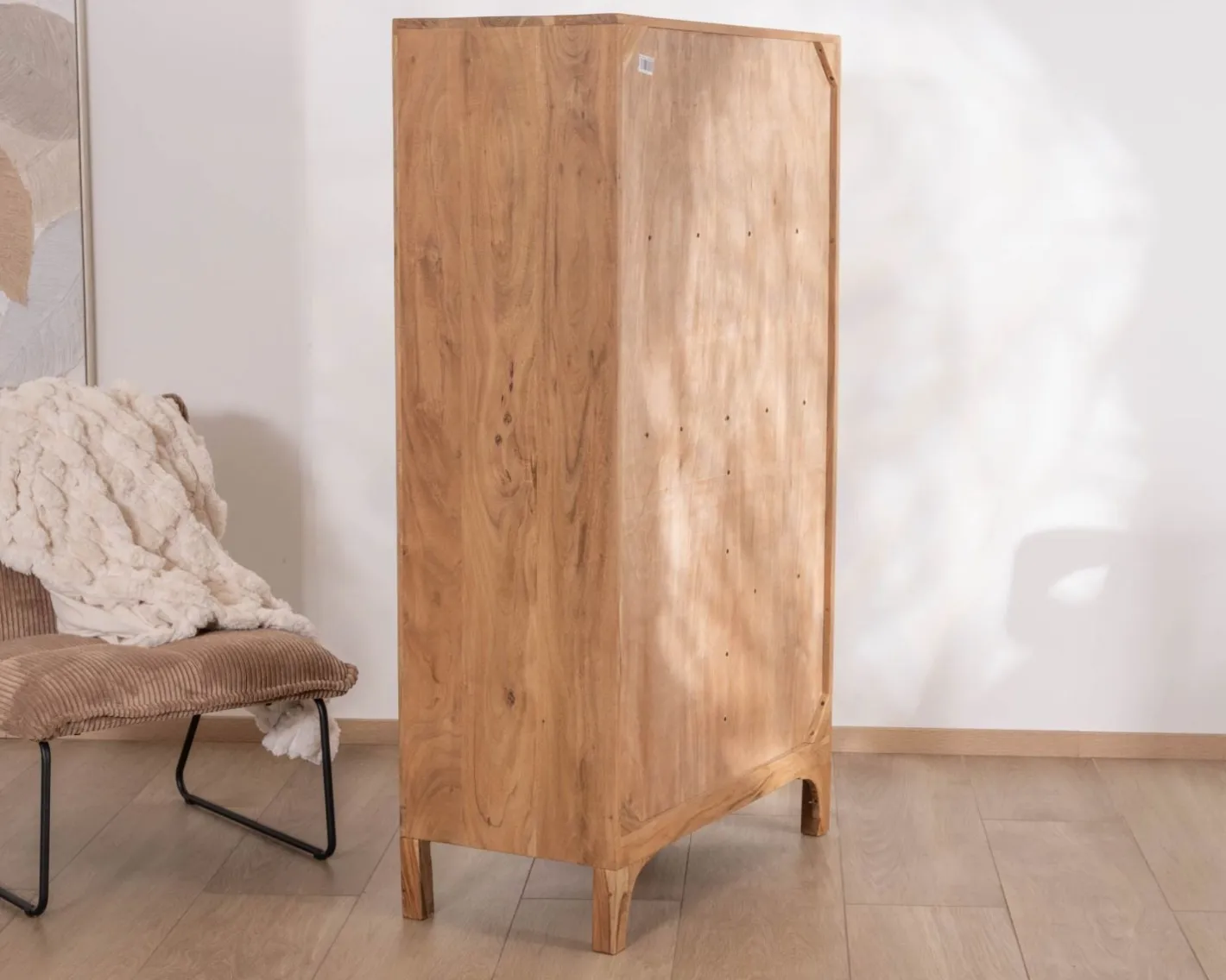 Sale Petit vaisselier bas style scandinave en acacia "Melody" Vaisselier