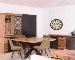 Best Petit vaisselier en métal et bois de manguier massif