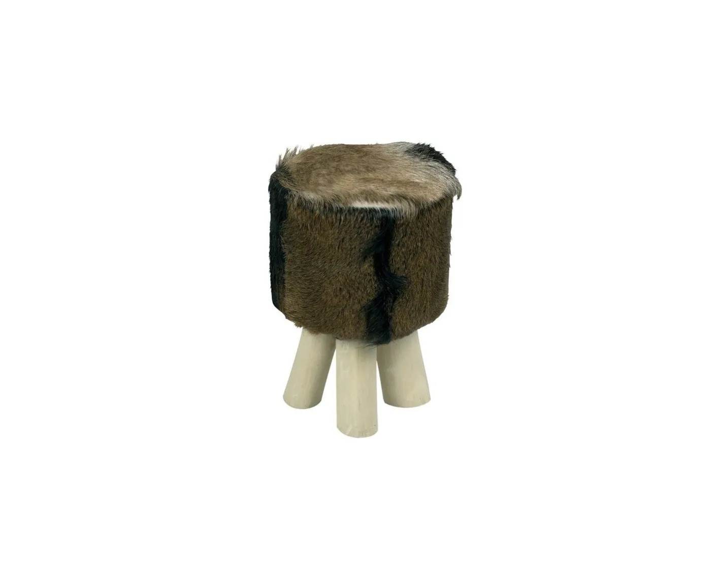 Sale Pouf rond marron "Farmer" Meuble D'Entrée