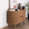 Rangement 2 portes style vintage bords arrondis acacia massif "Boomer" Rangement|Buffet Et Bahut