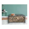 Outlet Table basse bar métal et bois industriel 100cm "Wood" Table Basse Rectangulaire