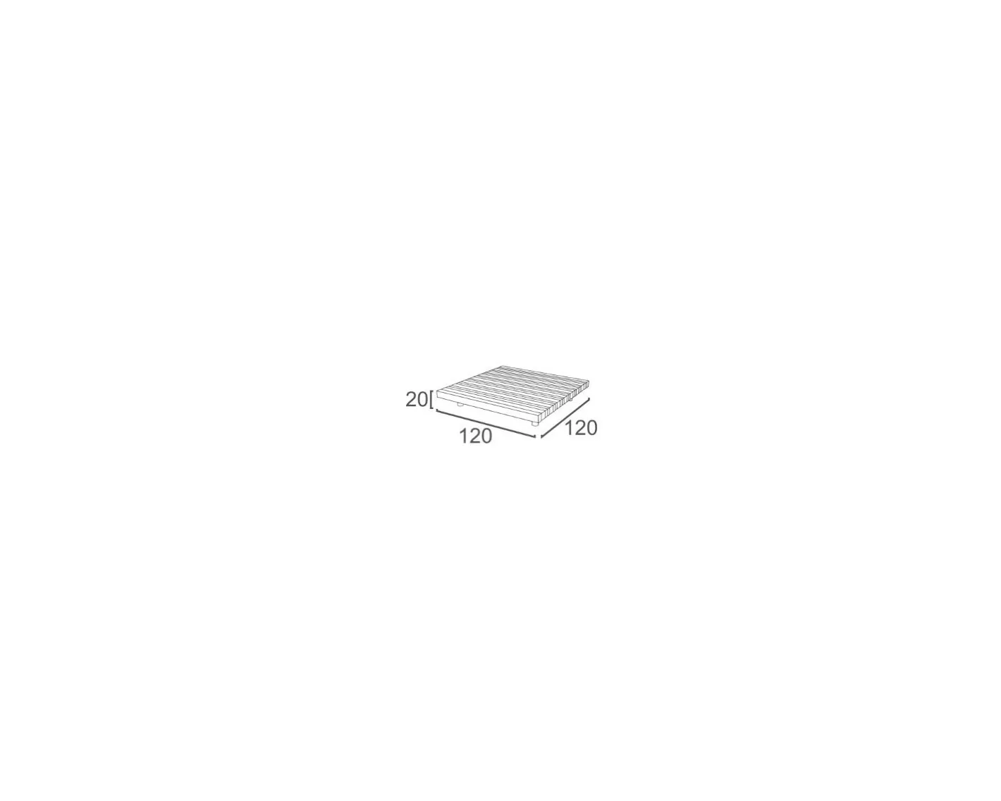 Discount Table basse carrée en teck massif et aluminium 120 x 120 cm "Lombok" Table Basse Carrée