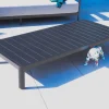 Table basse contemporaine aluminium anthracite "Blois" spécial jardin Table Basse Rectangulaire