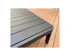 Table basse contemporaine aluminium anthracite 