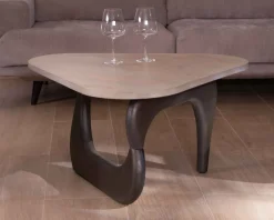 Outlet Table basse en manguier massif plateau triangulaire