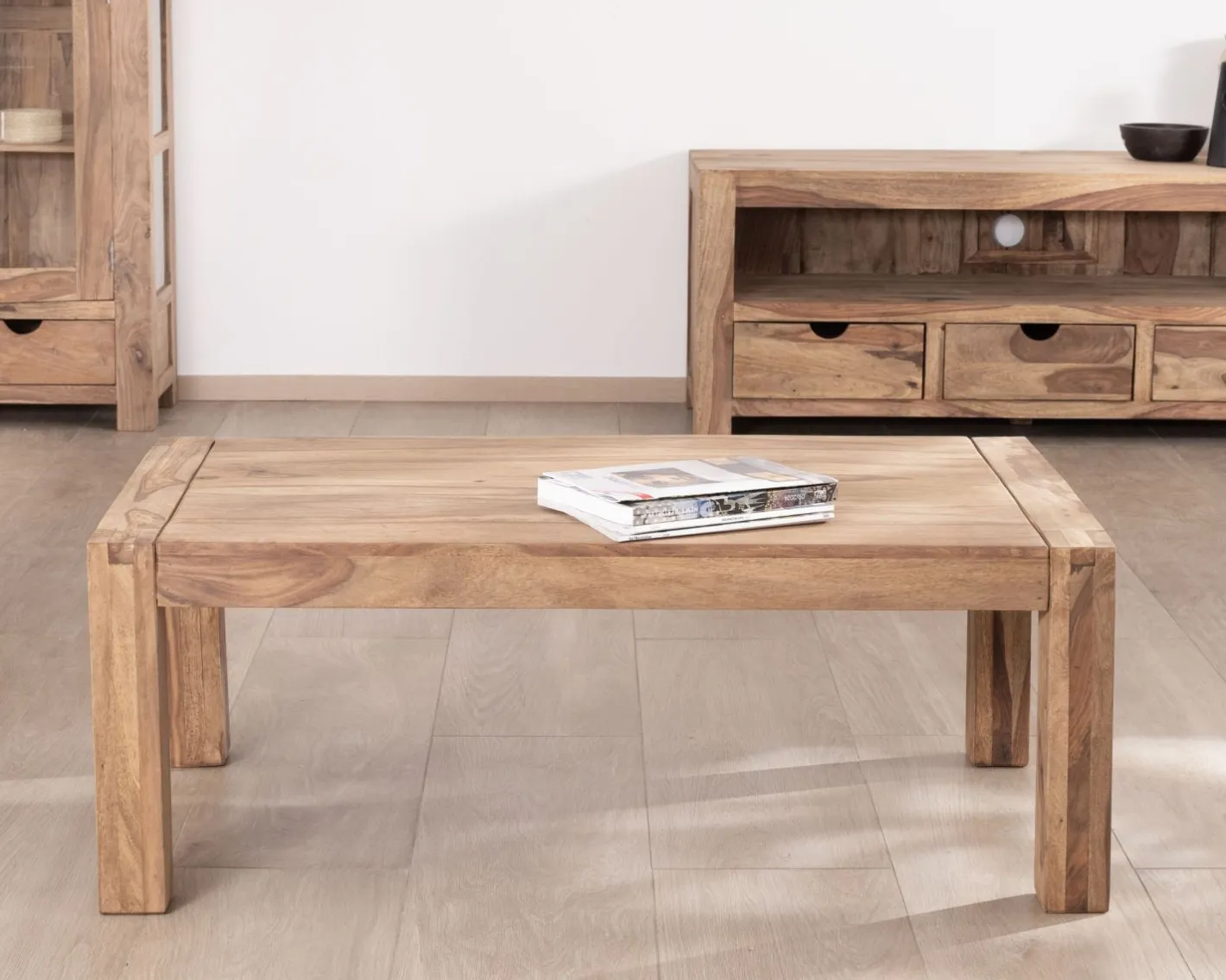 Sale Table basse en palissandre "Kalanohé" 120 cm Table Basse Rectangulaire